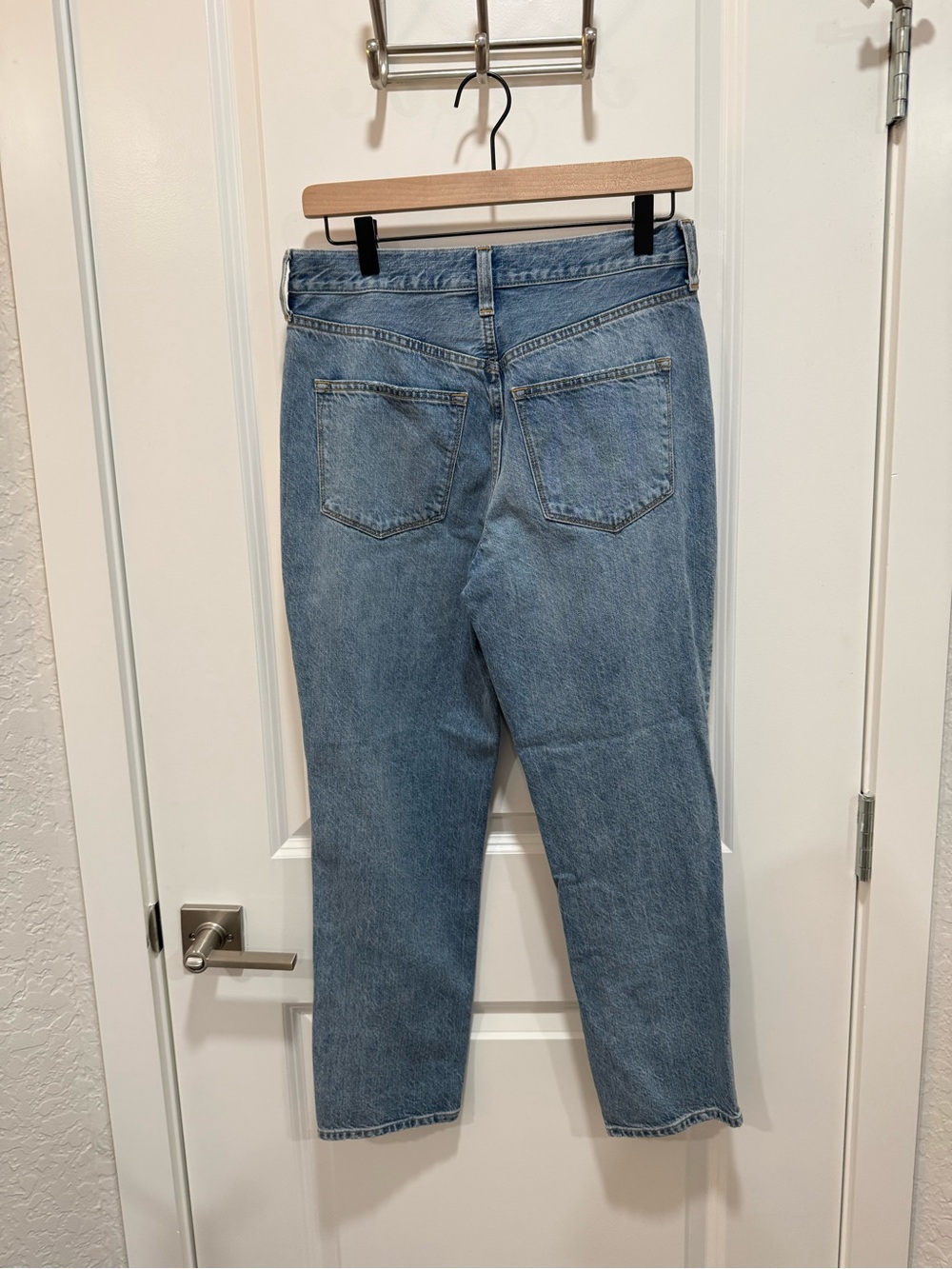 J. Crew Premium Edition High Rise Straight Leg Jeans Button Fly Size 27 - Picture 3 of 9